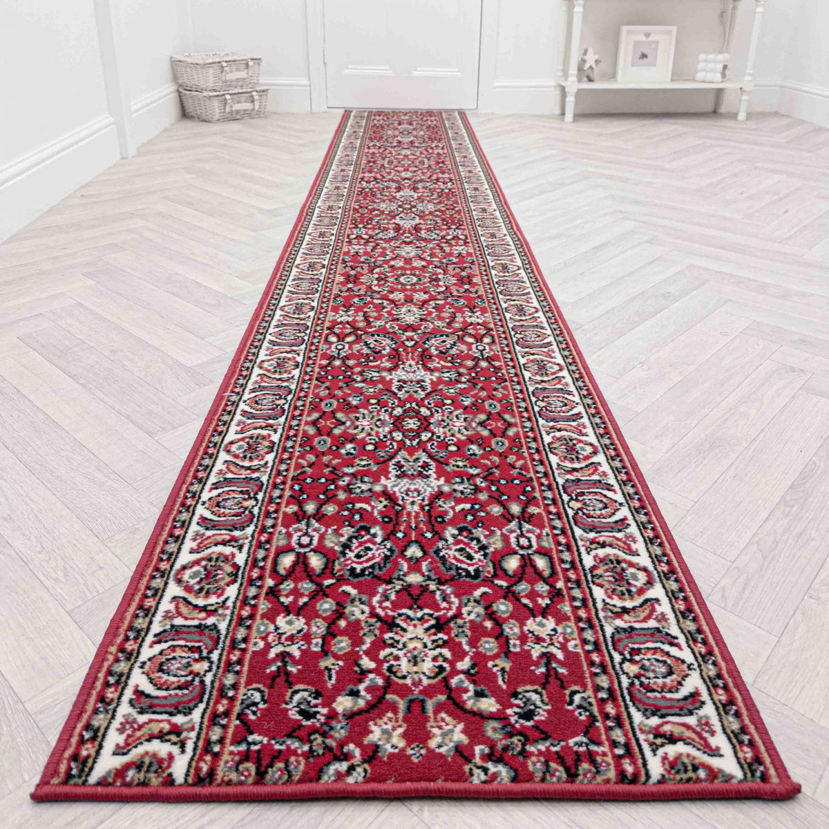 Kashan Red Hall Runner
