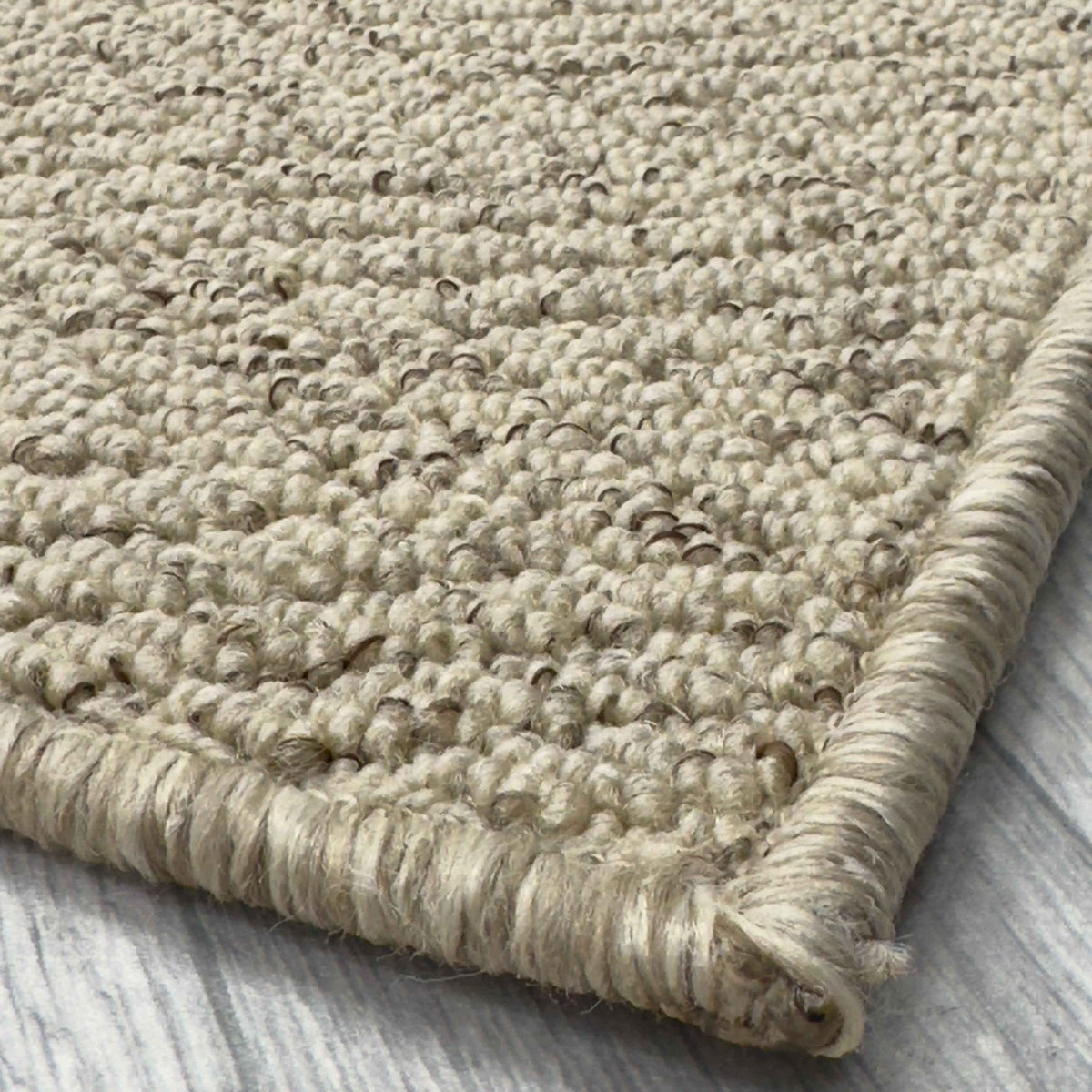 Country Herringbone Biscotti Custom Rug