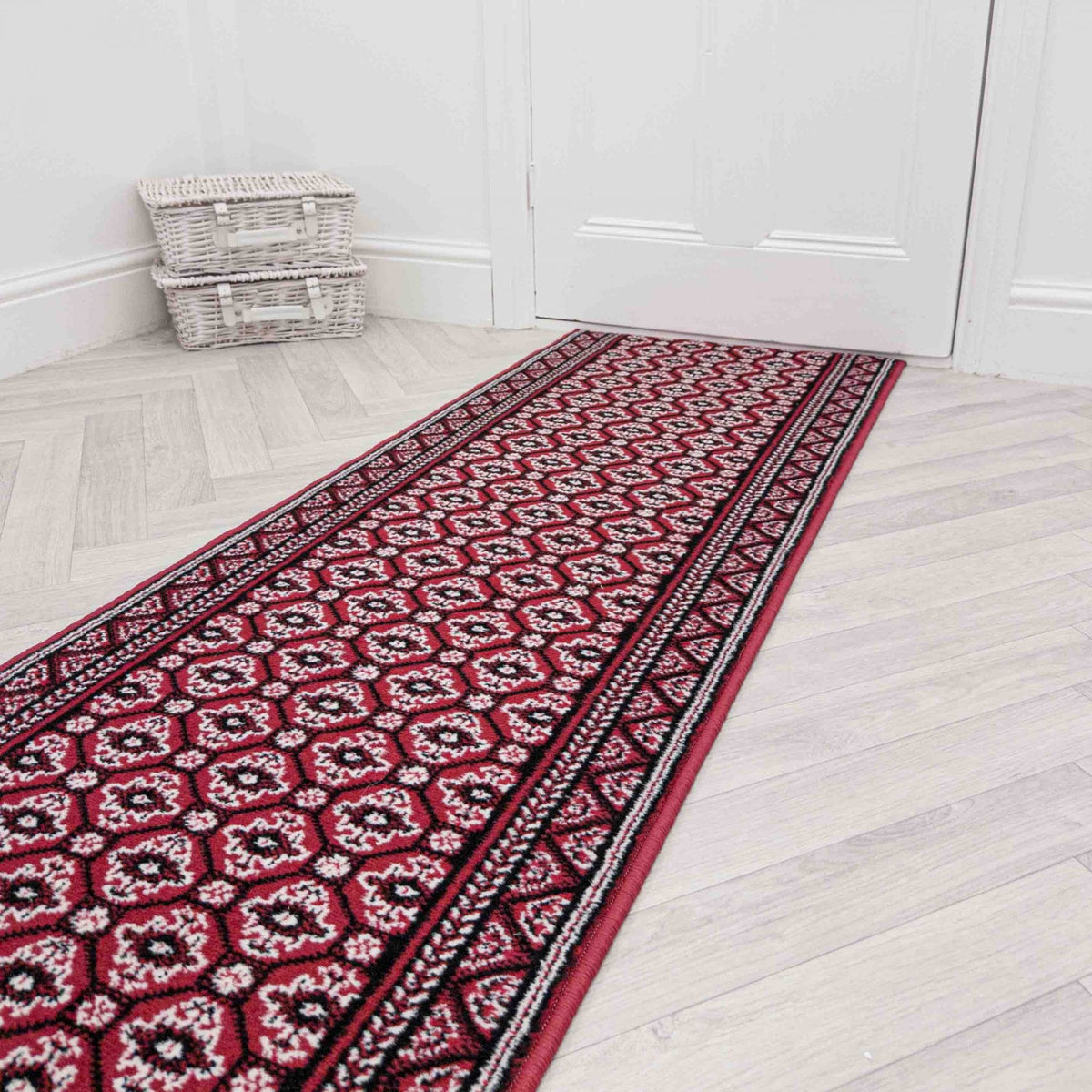 Heriz Dark Red Rug Runner