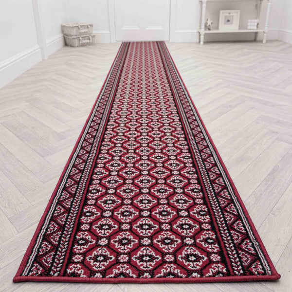 Heriz Dark Red Rug Runner