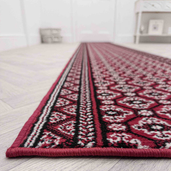 Heriz Dark Red Rug Runner