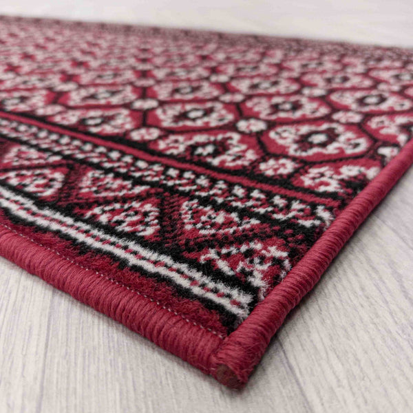 Heriz Dark Red Rug Runner