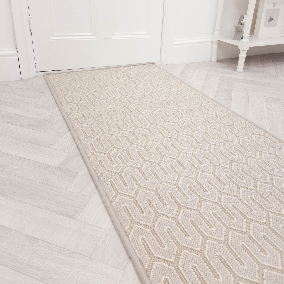 Baltimore Clapboard Gray Rug Runner