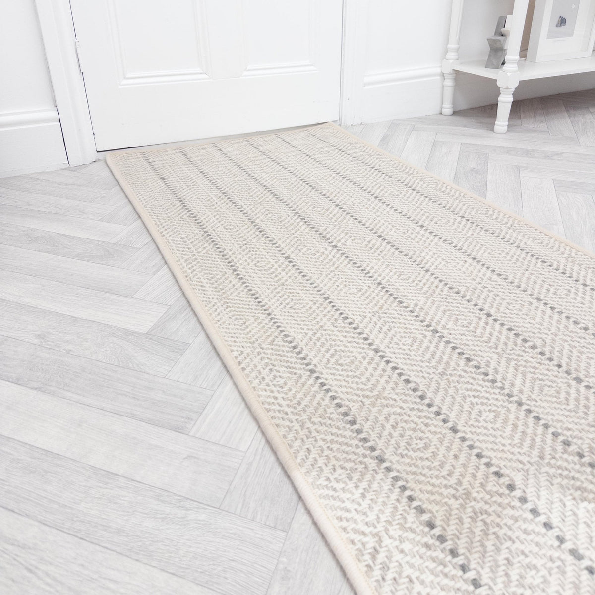 Kariba White Sand Rug Runner