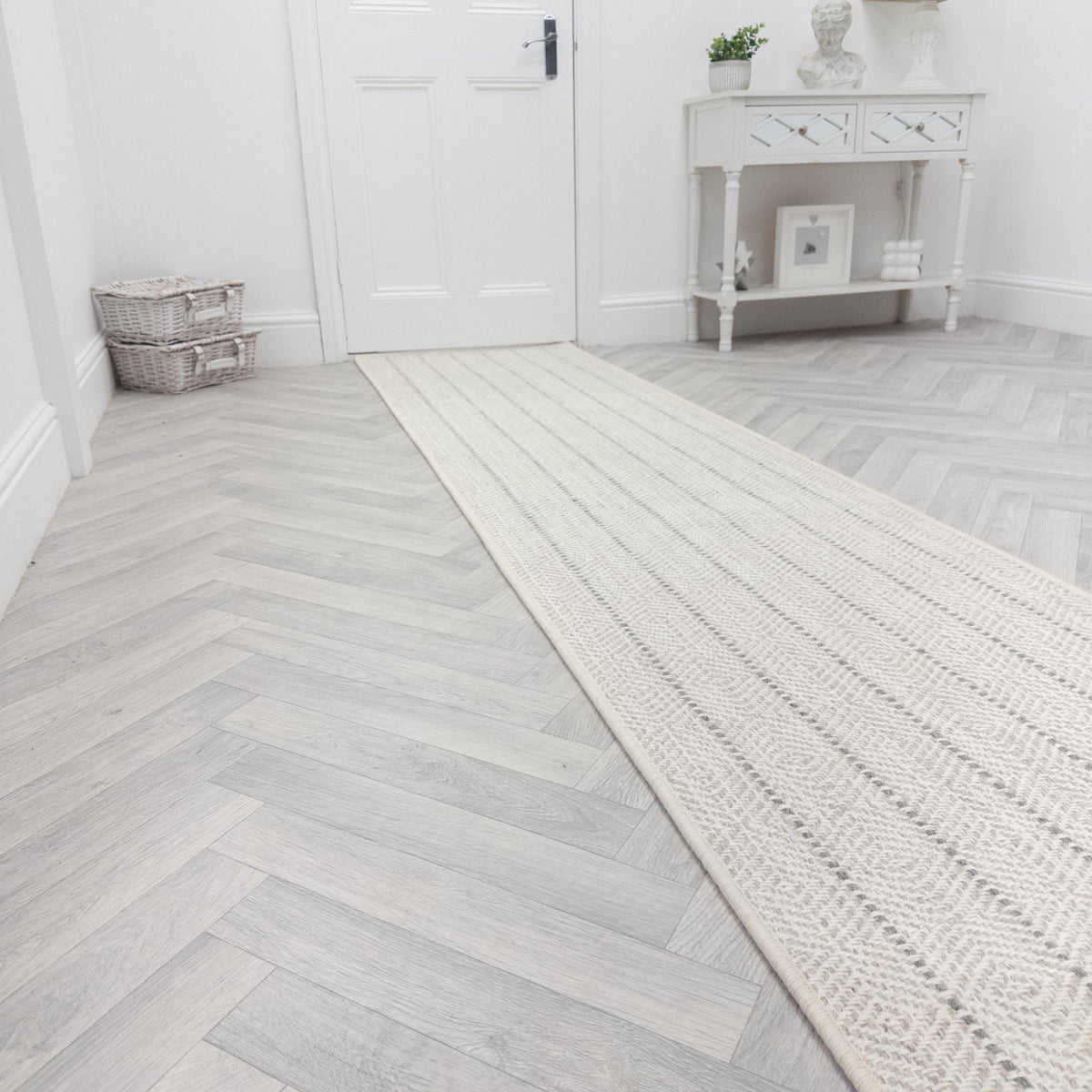 Kariba White Sand Rug Runner