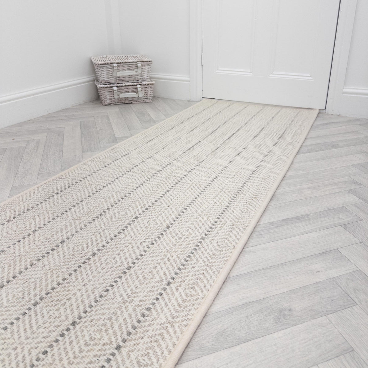 Kariba White Sand Rug Runner