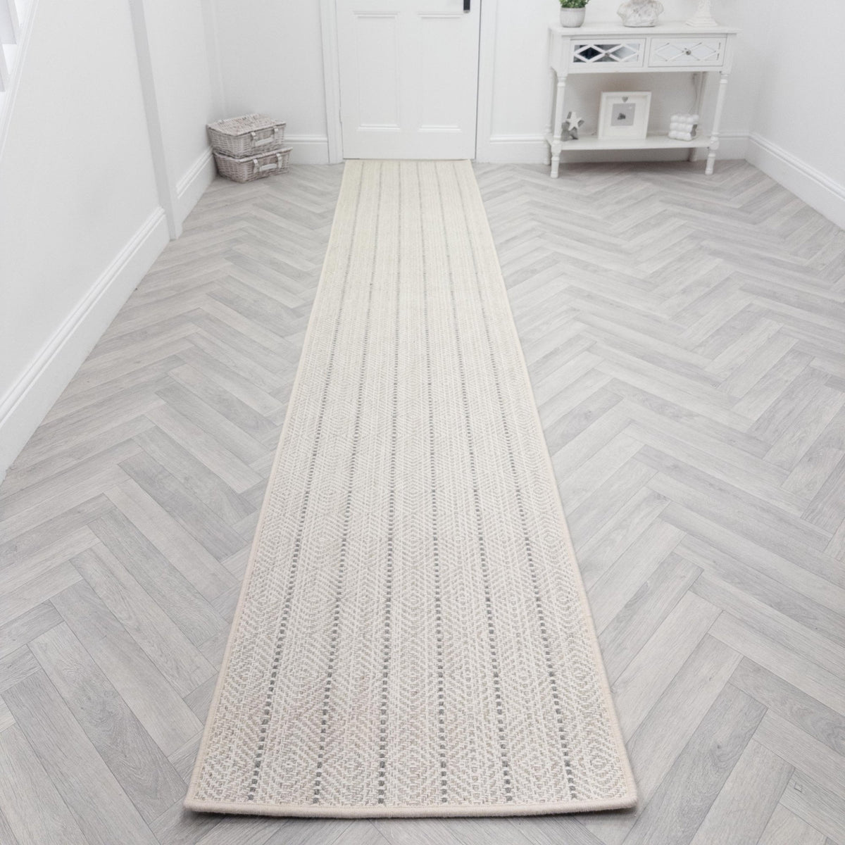Kariba White Sand Rug Runner