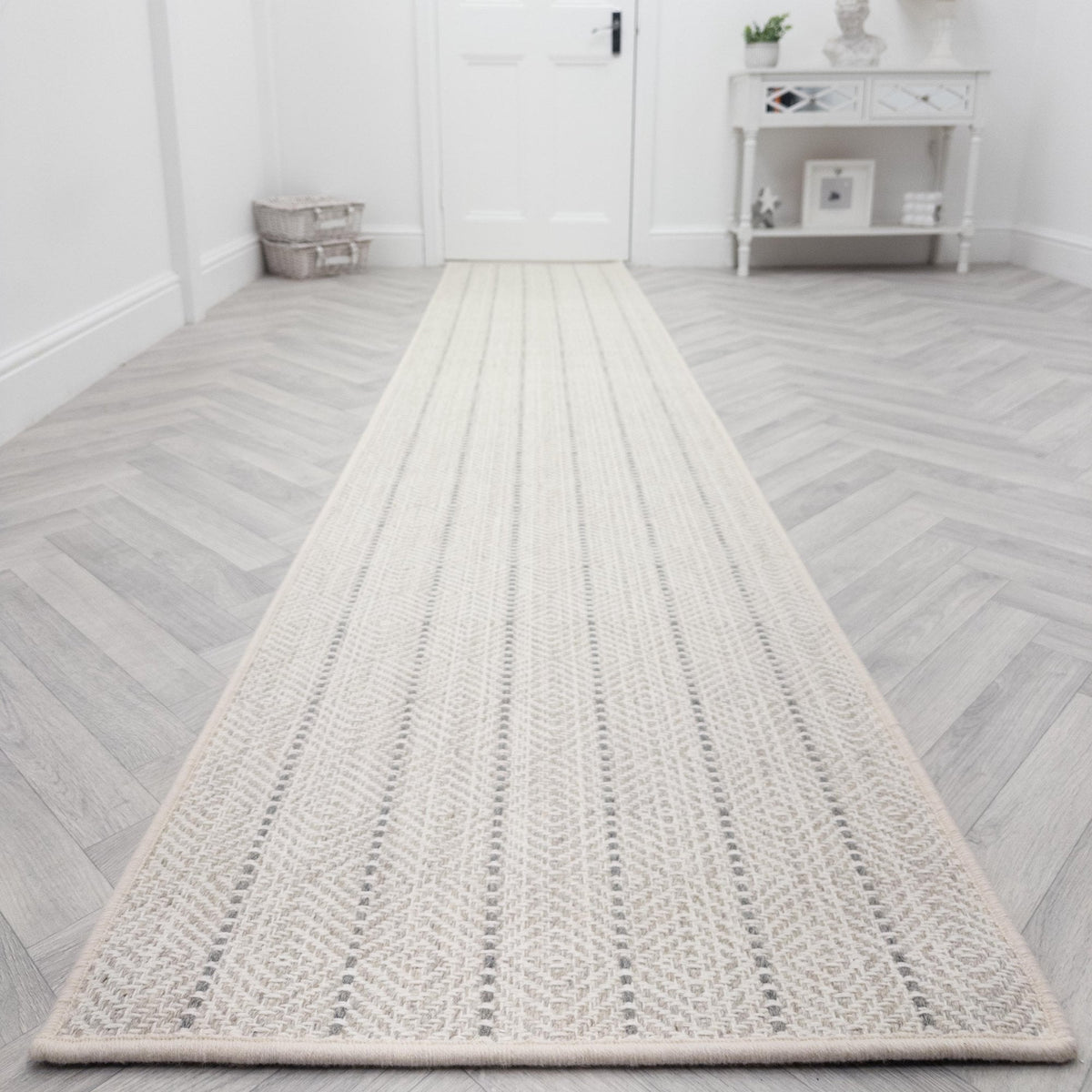 Kariba White Sand Rug Runner