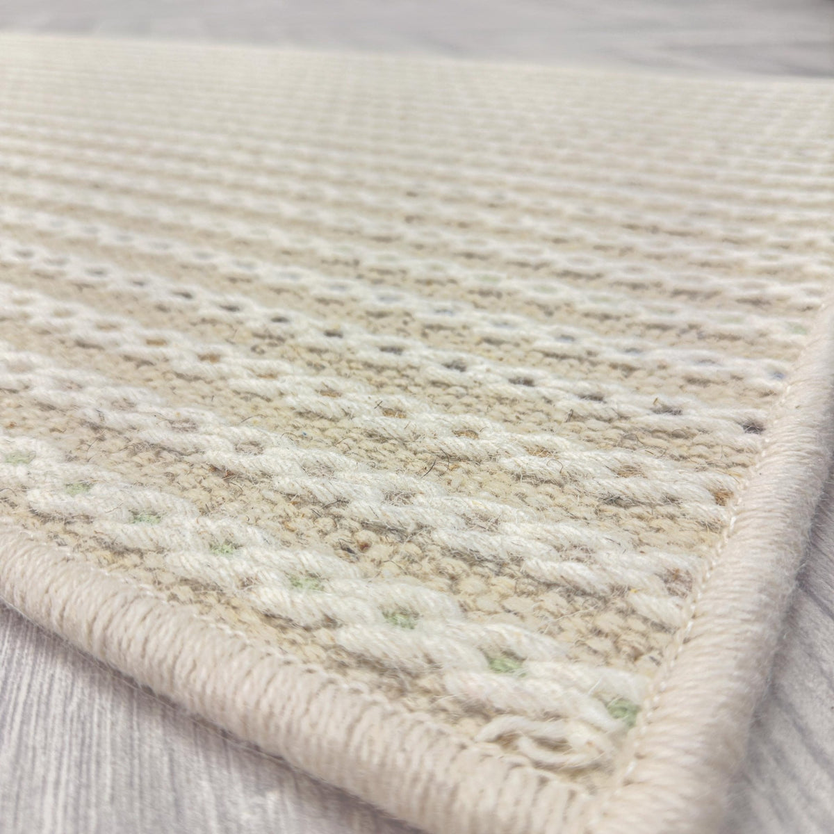 Chain Stitch Winter Wheat Rug Runner