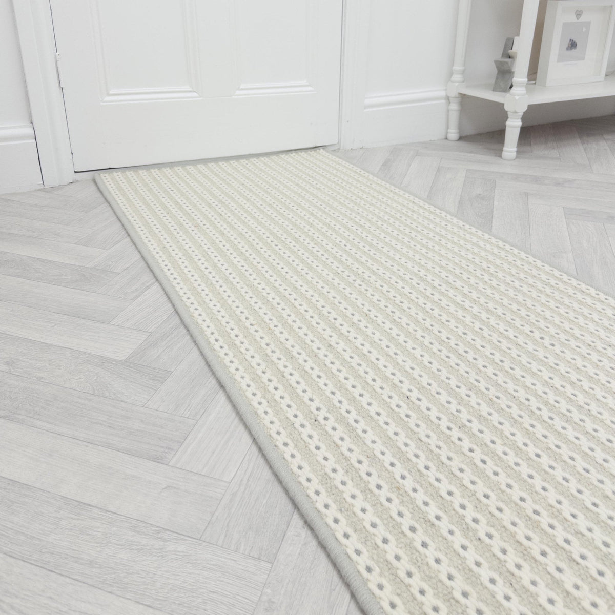 Chain Stitch Cloud Rug Runner