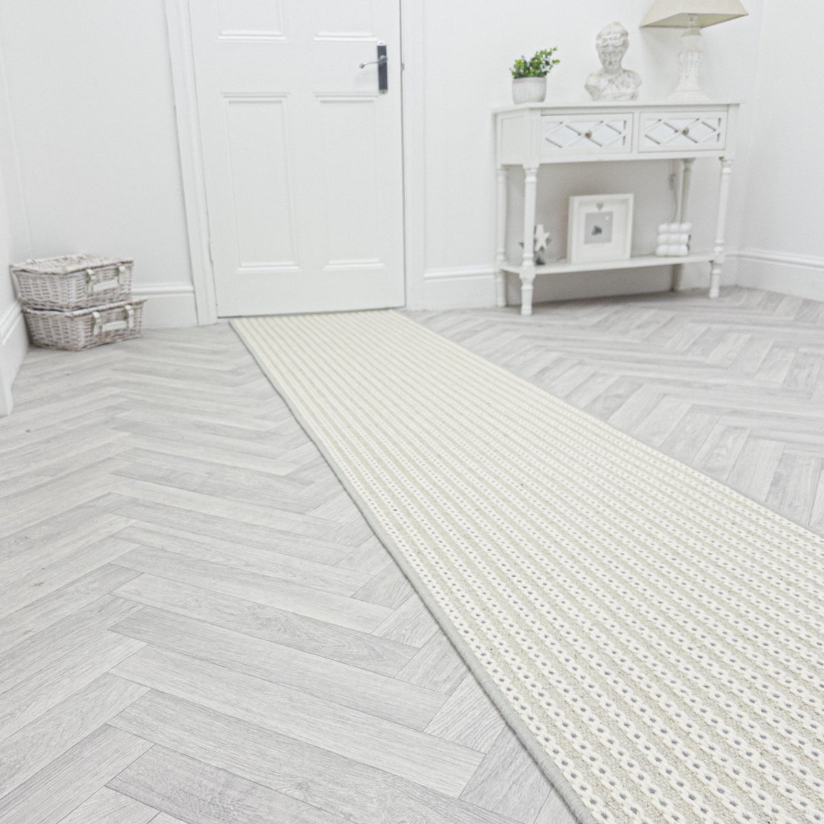 Chain Stitch Cloud Rug Runner