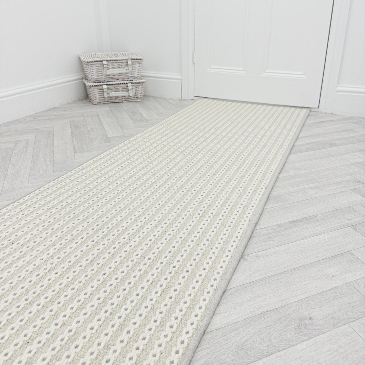 Chain Stitch Cloud Rug Runner