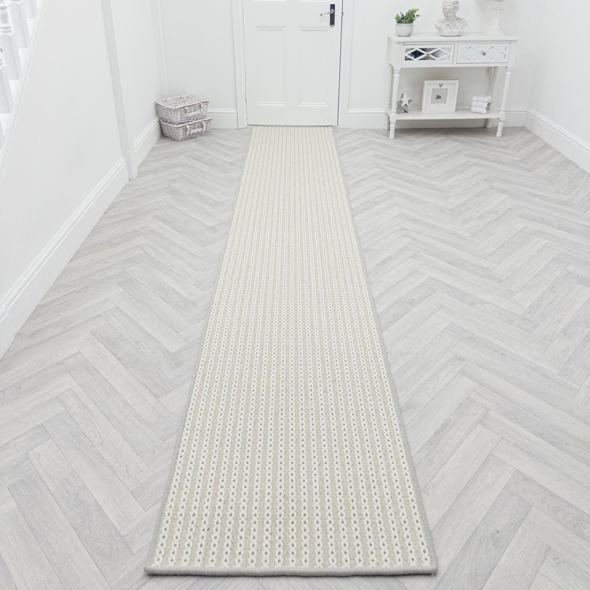 Chain Stitch Cloud Rug Runner