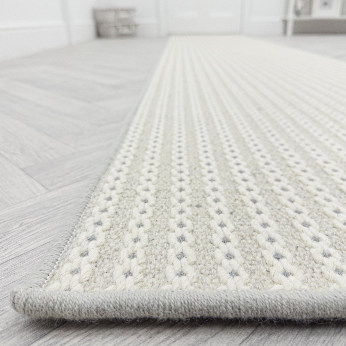 Chain Stitch Cloud Rug Runner