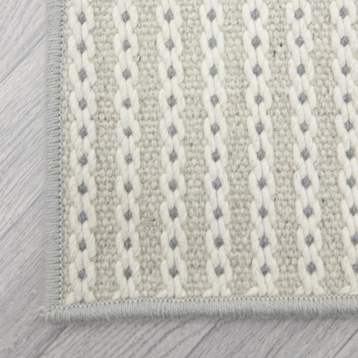 Chain Stitch Cloud Rug Runner