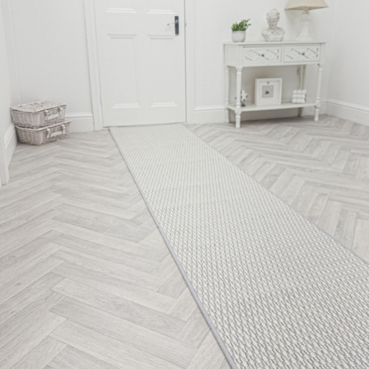 Titania Chrome Rug Runner