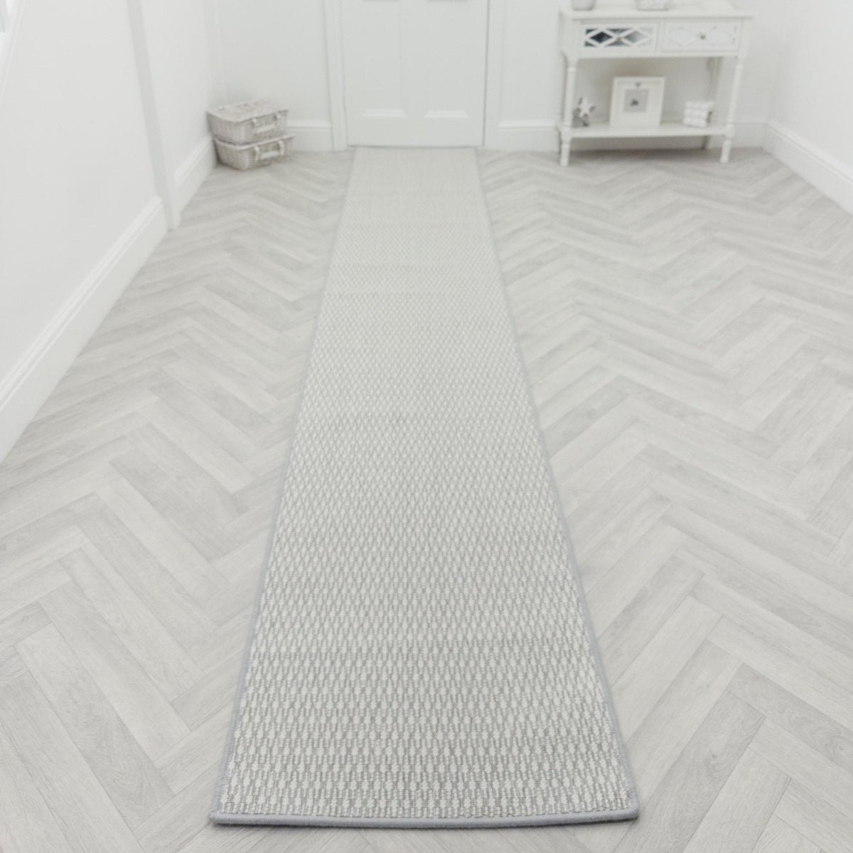 Titania Chrome Rug Runner