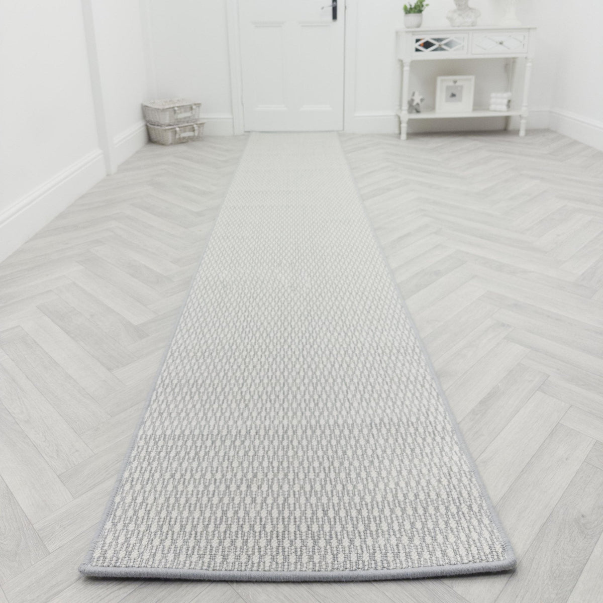 Titania Chrome Rug Runner