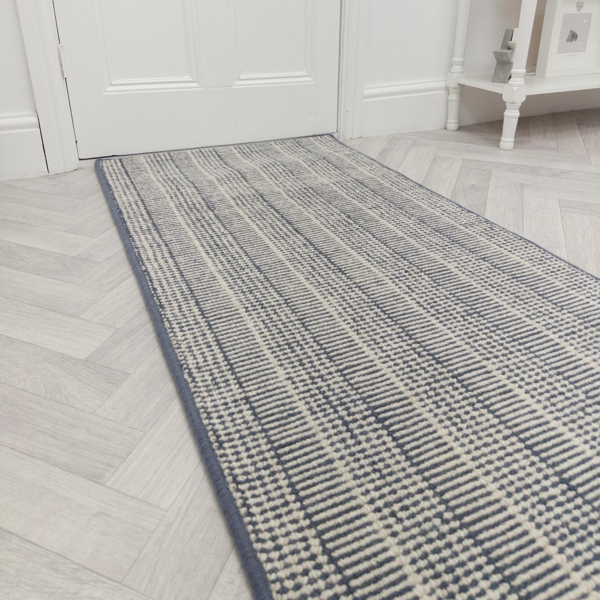 Shazia Stripe Slate Rug Runner