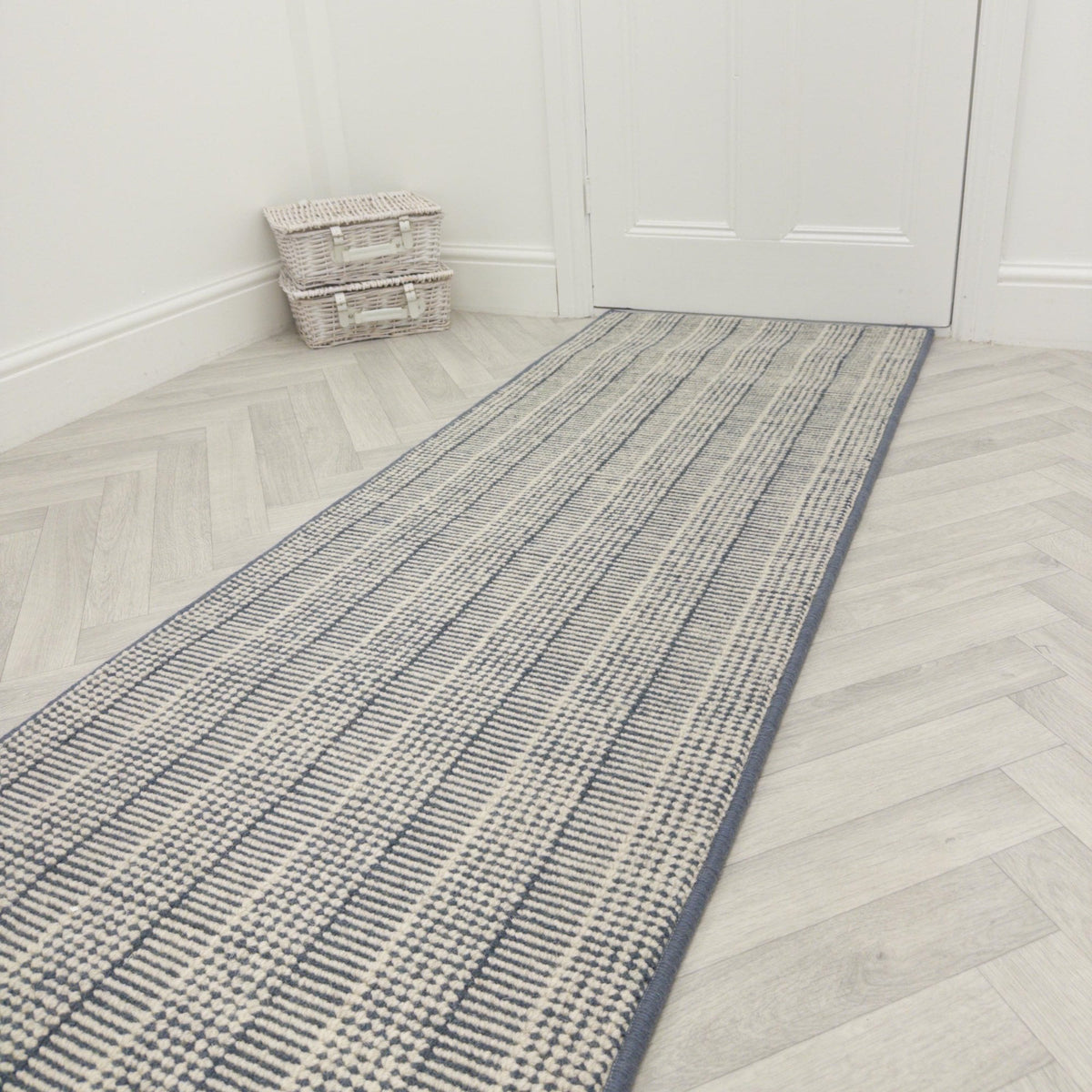 Shazia Stripe Slate Rug Runner
