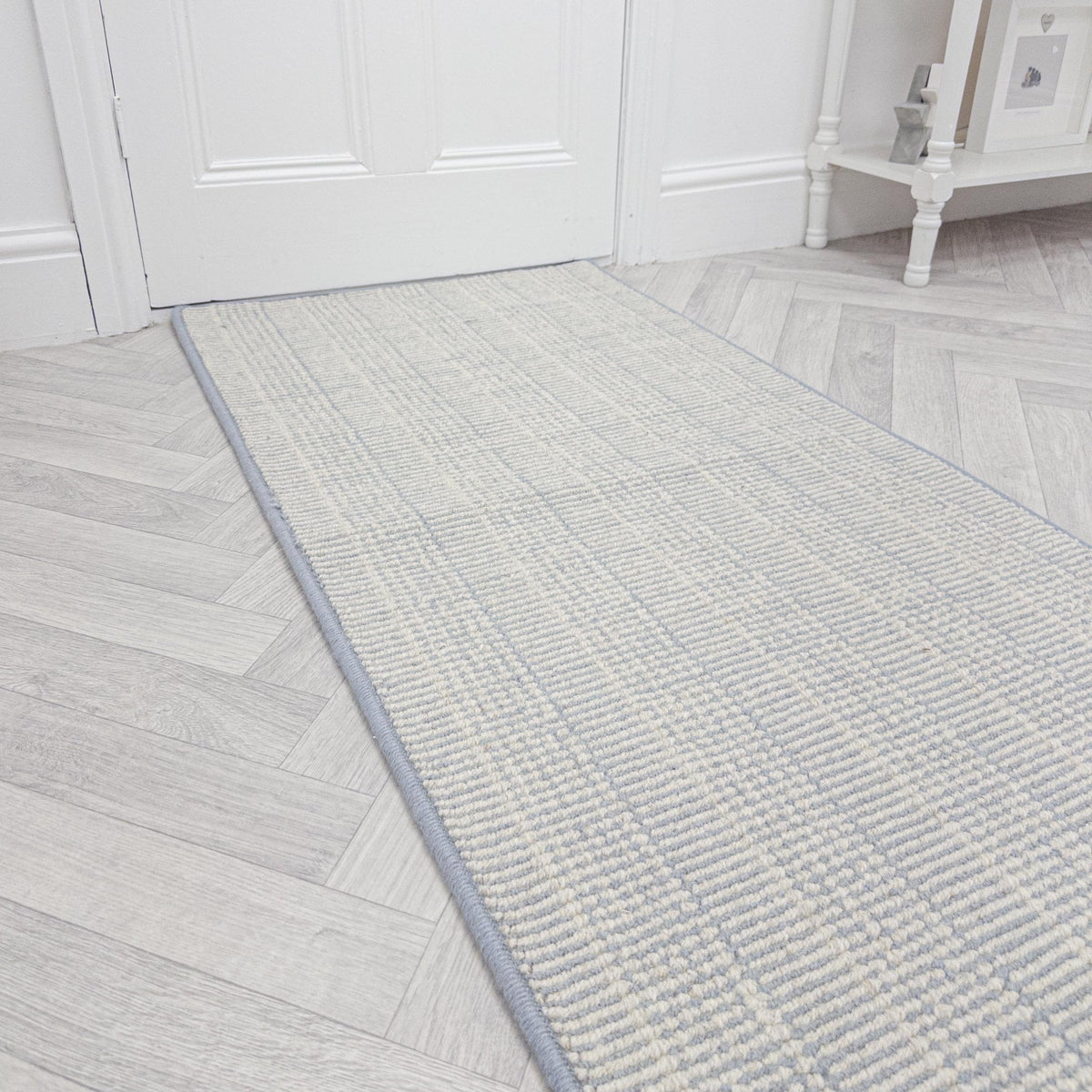 Shazia Stripe Winter Mint Rug Runner