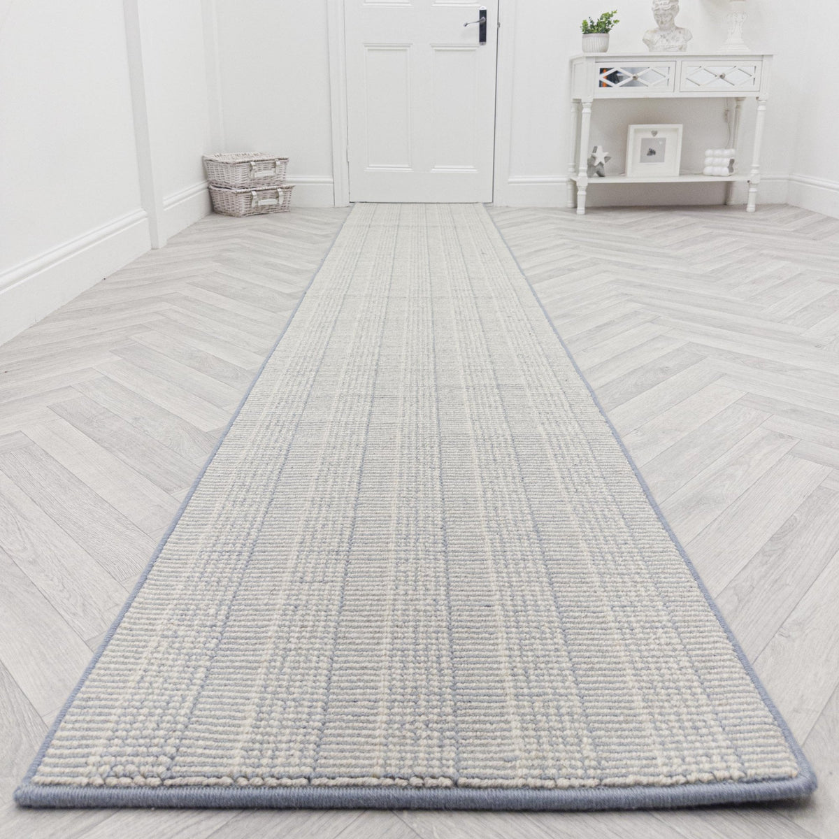 Shazia Stripe Winter Mint Rug Runner