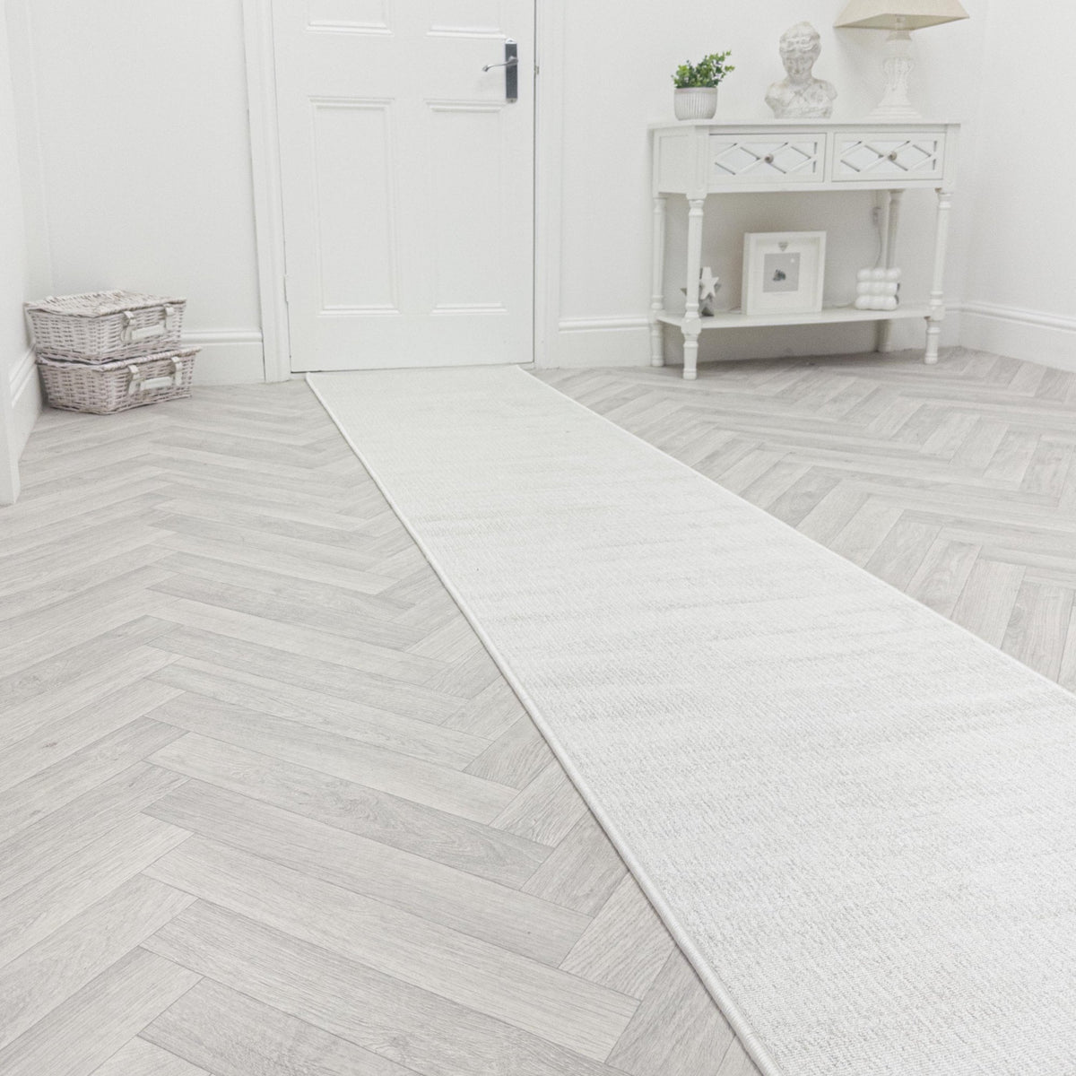 San Pietro Winter White Rug Runner