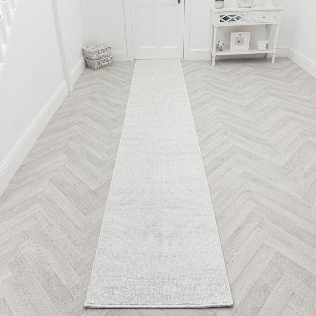 San Pietro Winter White Rug Runner