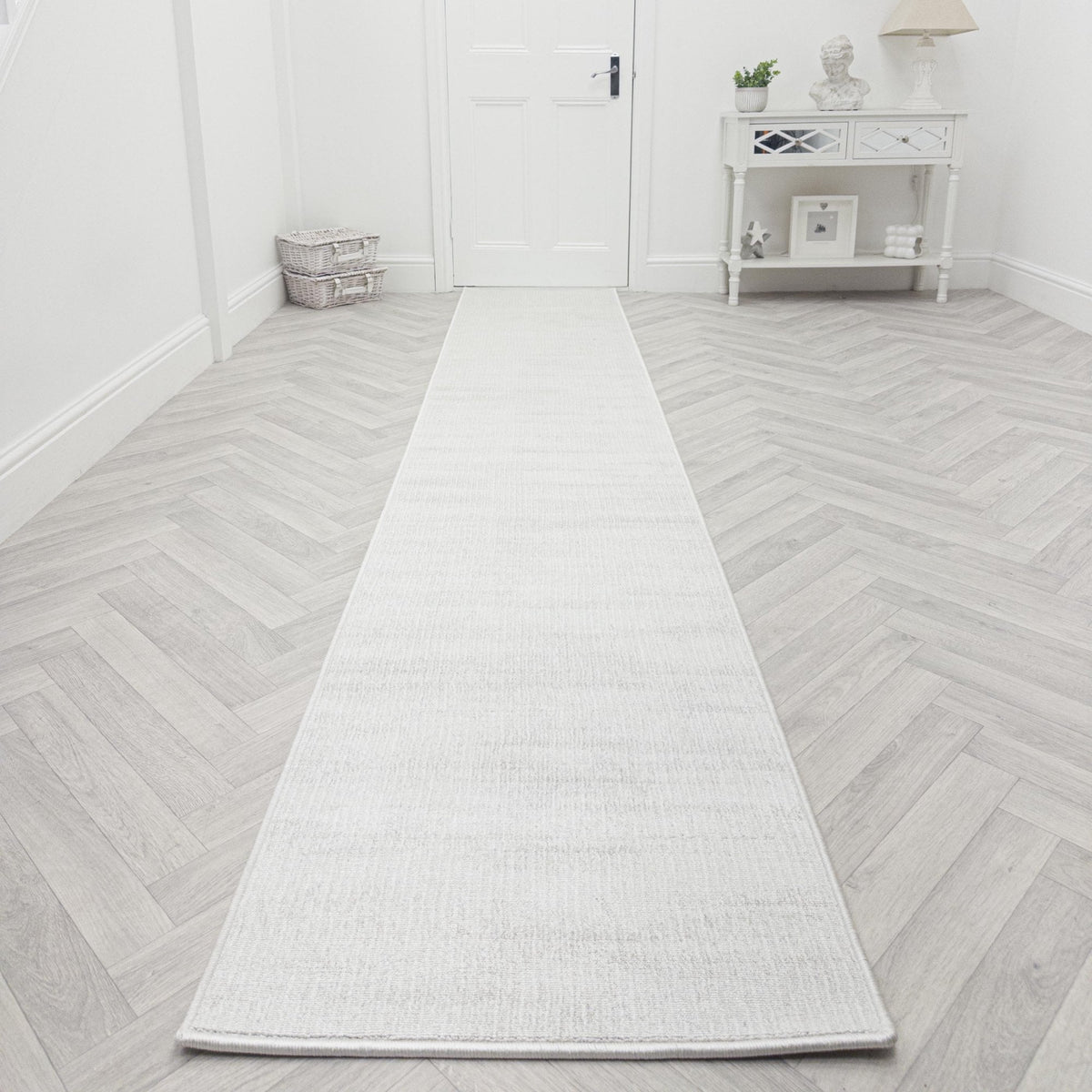 San Pietro Winter White Rug Runner