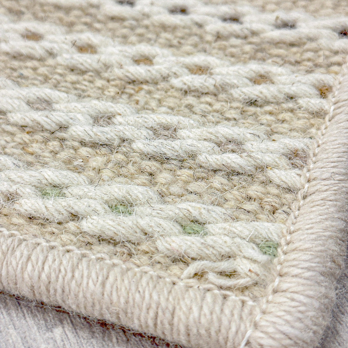 Chain Stitch Winter Wheat Custom Rug