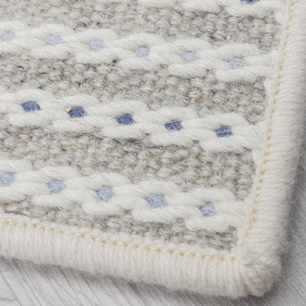 Chain Stitch Linen Custom Rug