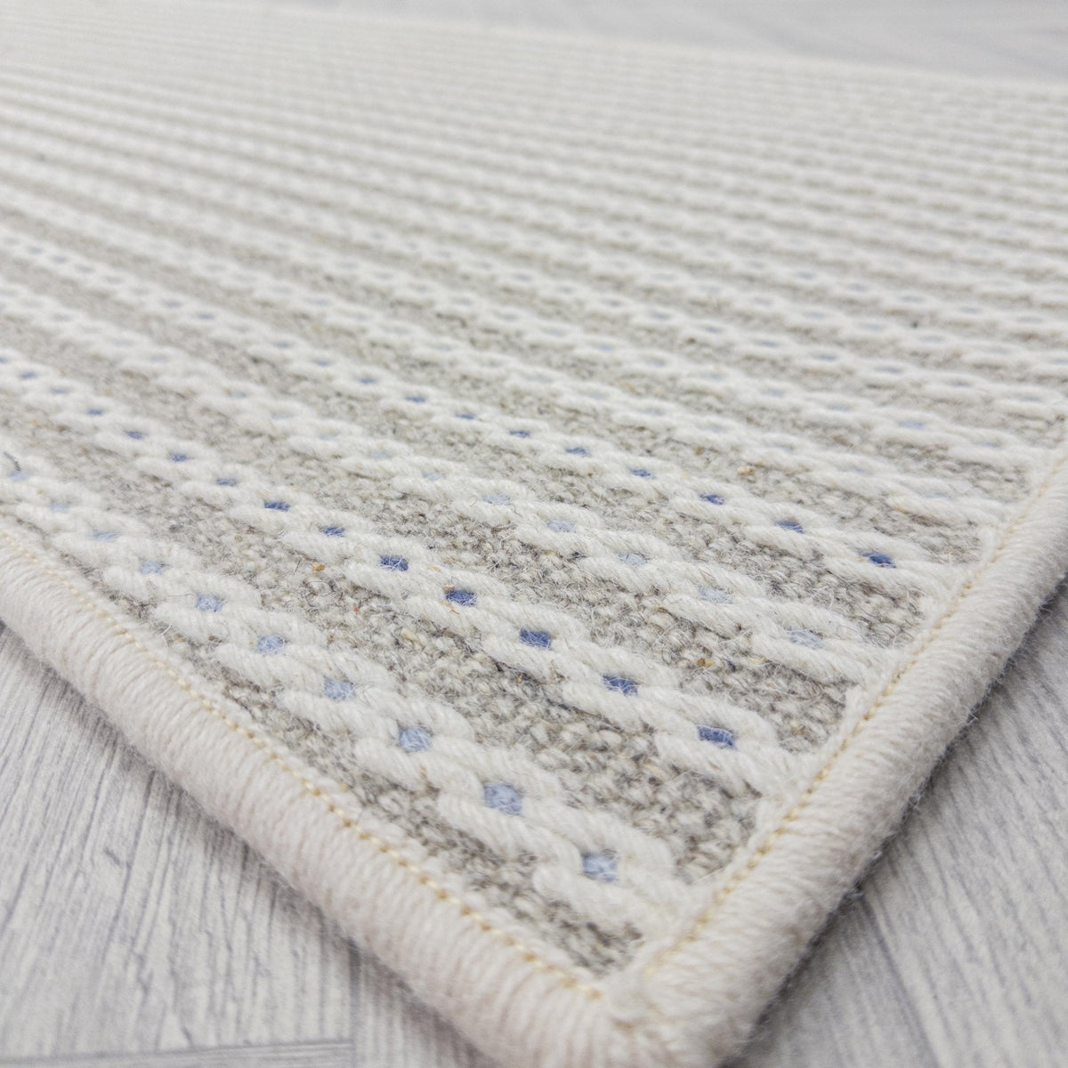 Chain Stitch Linen Custom Rug