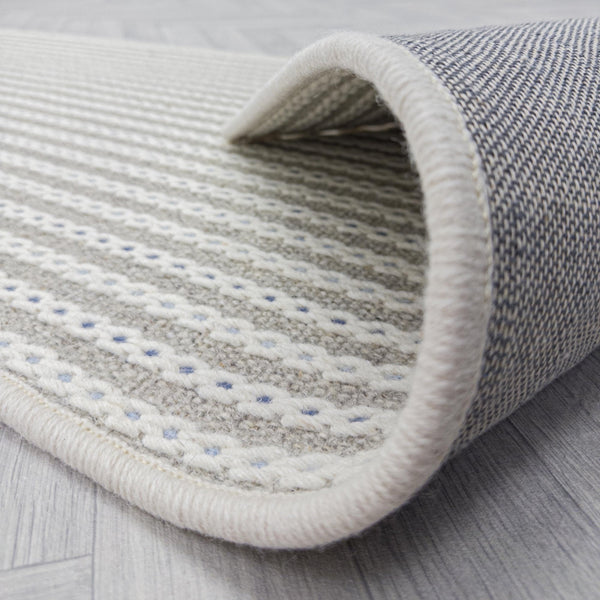 Chain Stitch Linen Custom Rug