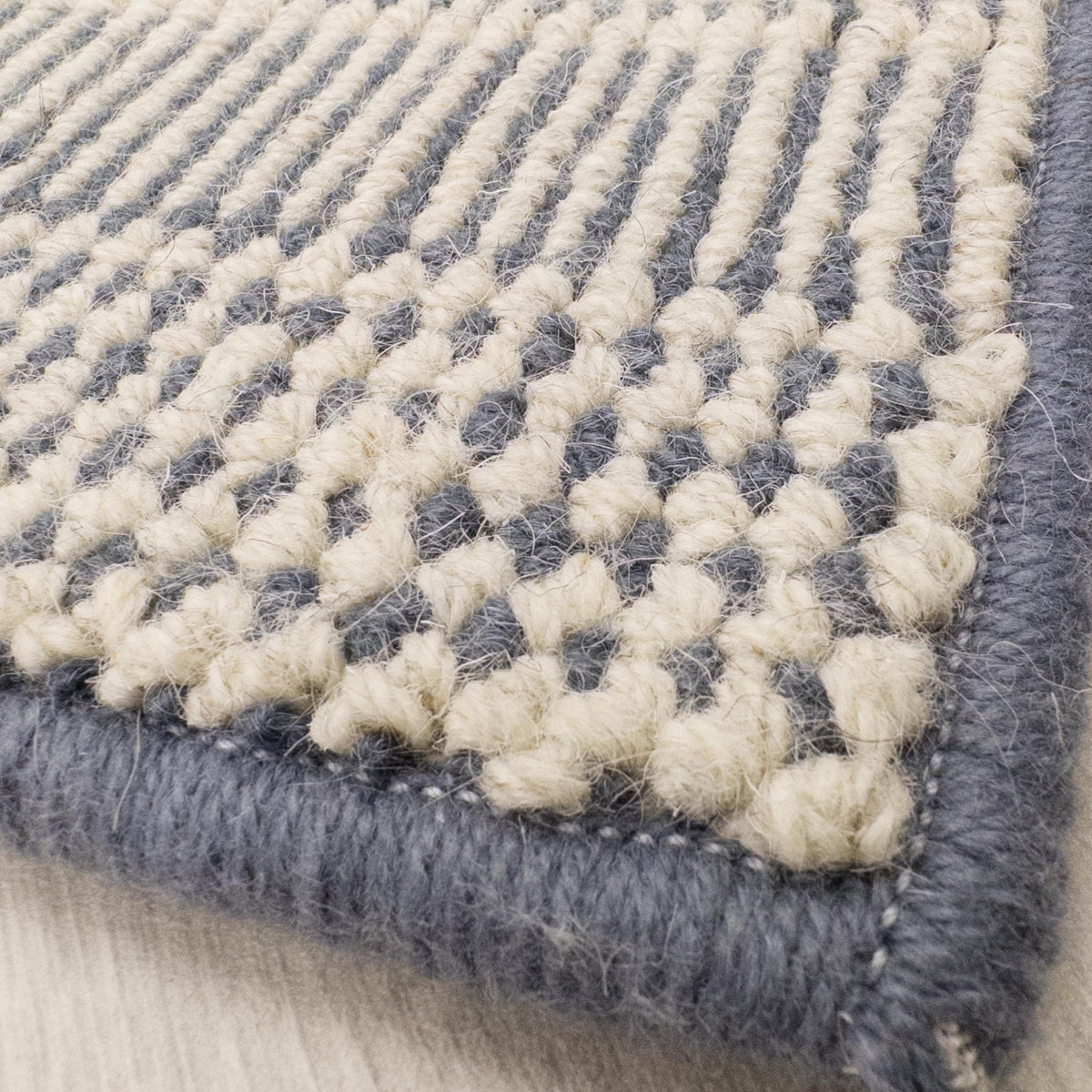 Shazia Stripe Slate Custom Rug