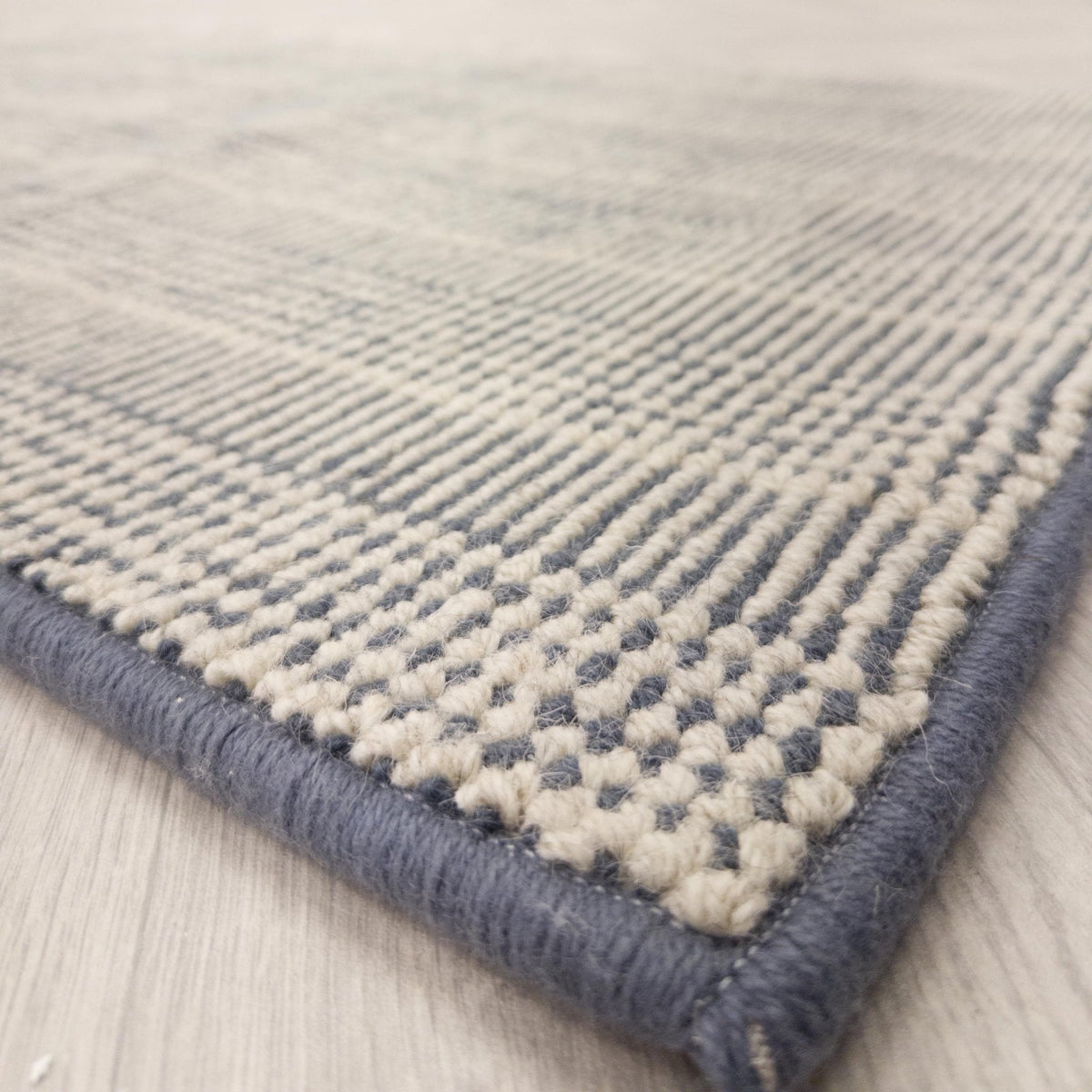 Shazia Stripe Slate Custom Rug
