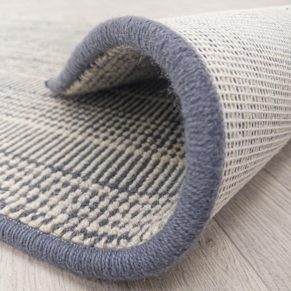 Shazia Stripe Slate Custom Rug