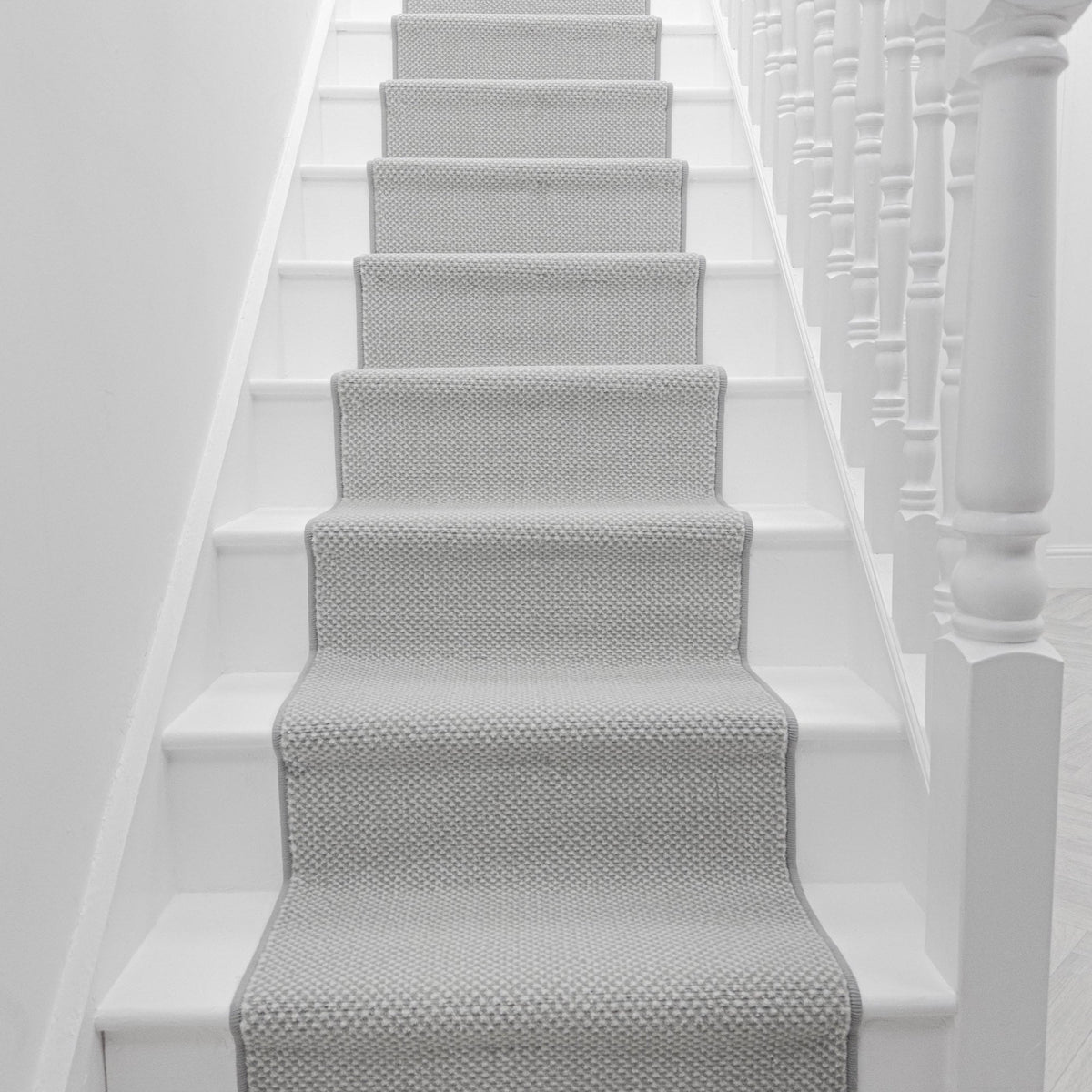 Hazy Grey Stair Runner