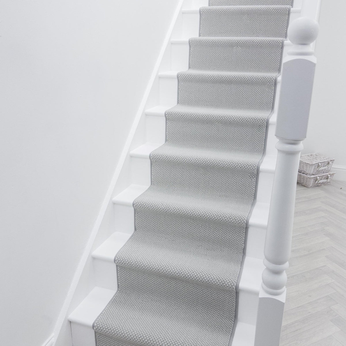 Hazy Grey Stair Runner