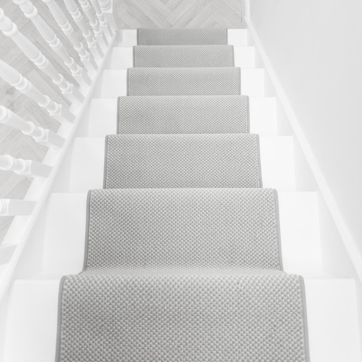 Hazy Grey Stair Runner