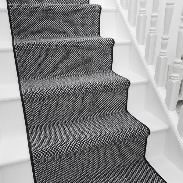Hazy Noir Tapis d’escalier