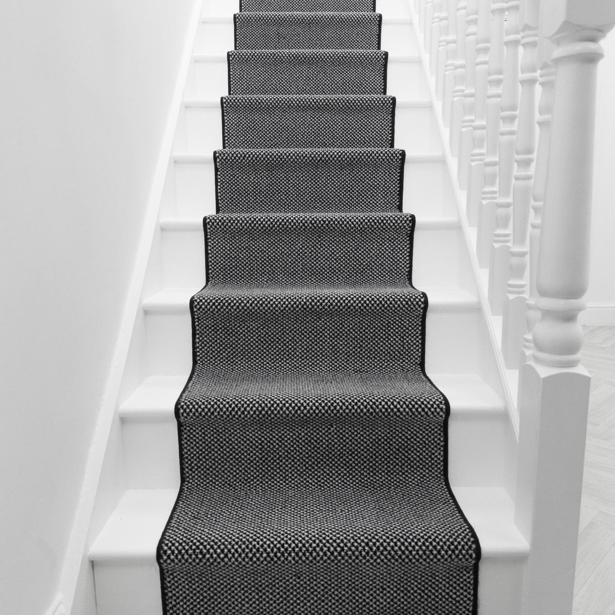 Hazy Noir Tapis d’escalier