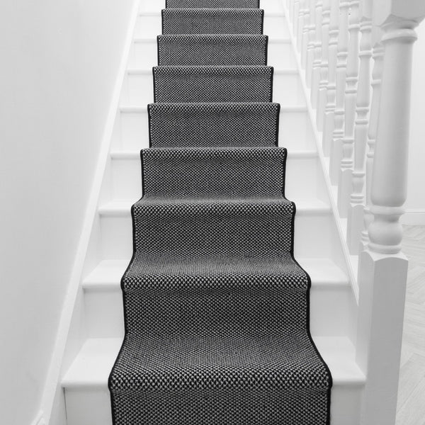 Hazy Noir Tapis d’escalier