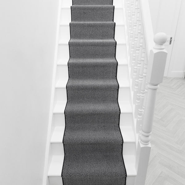 Hazy Noir Tapis d’escalier