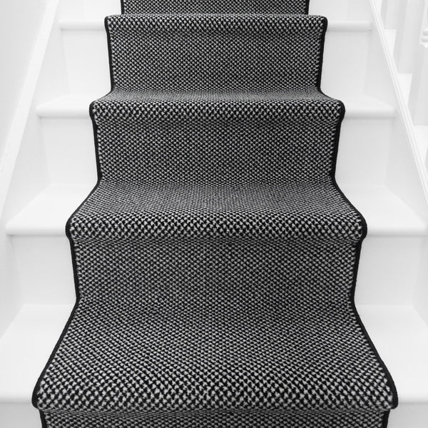 Hazy Noir Tapis d’escalier