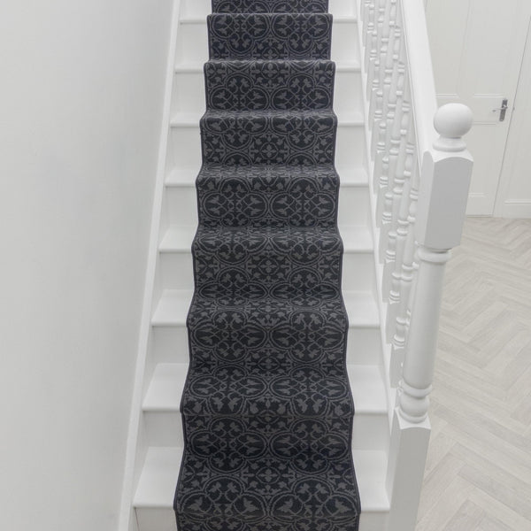 Mosaic Grey Stair Runner