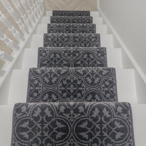 Mosaic Grey Stair Runner
