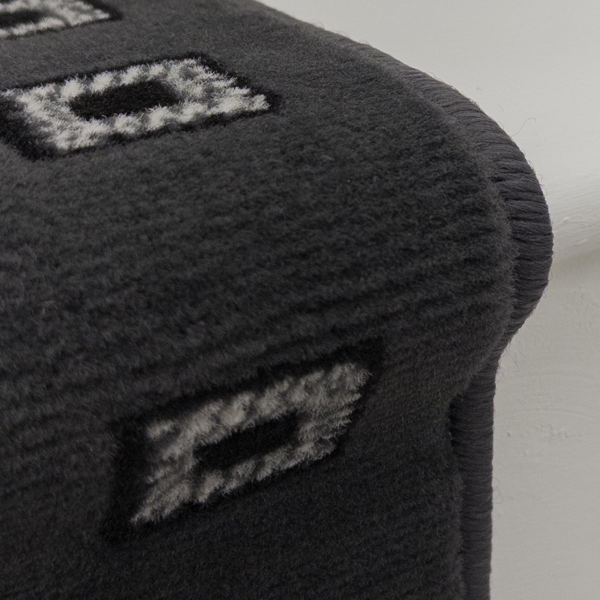 Caesar Dark Gray Stair Runner