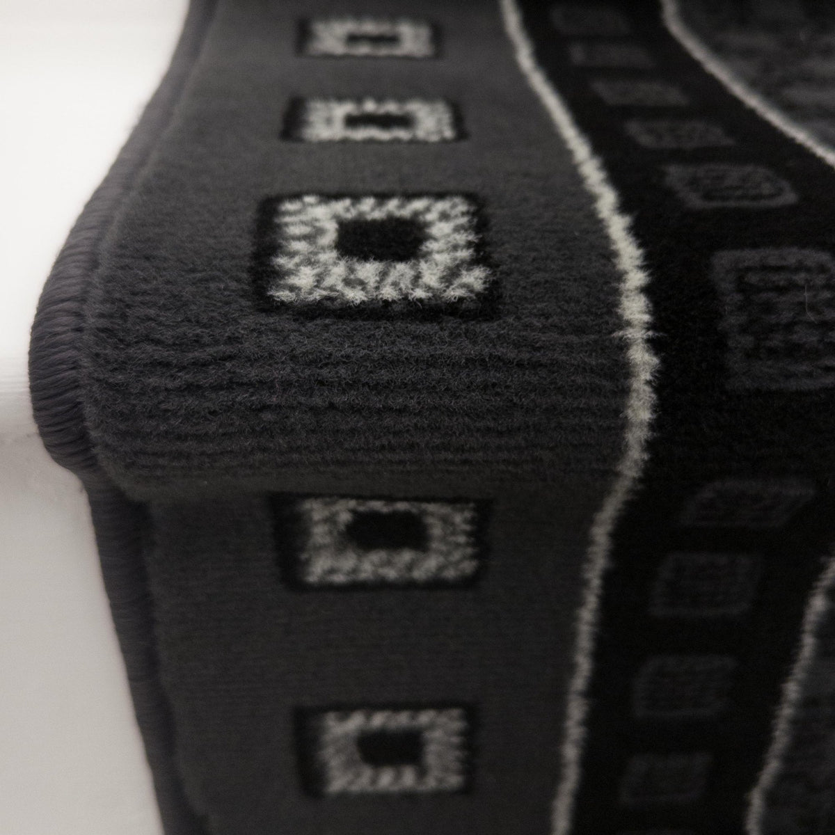 Caesar Dark Gray Stair Runner