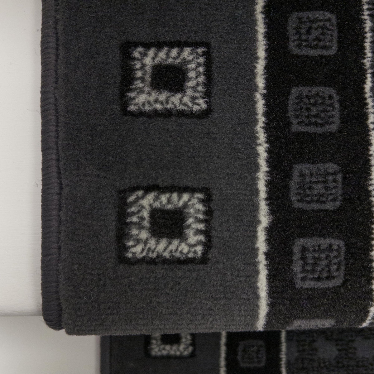 Caesar Dark Gray Stair Runner