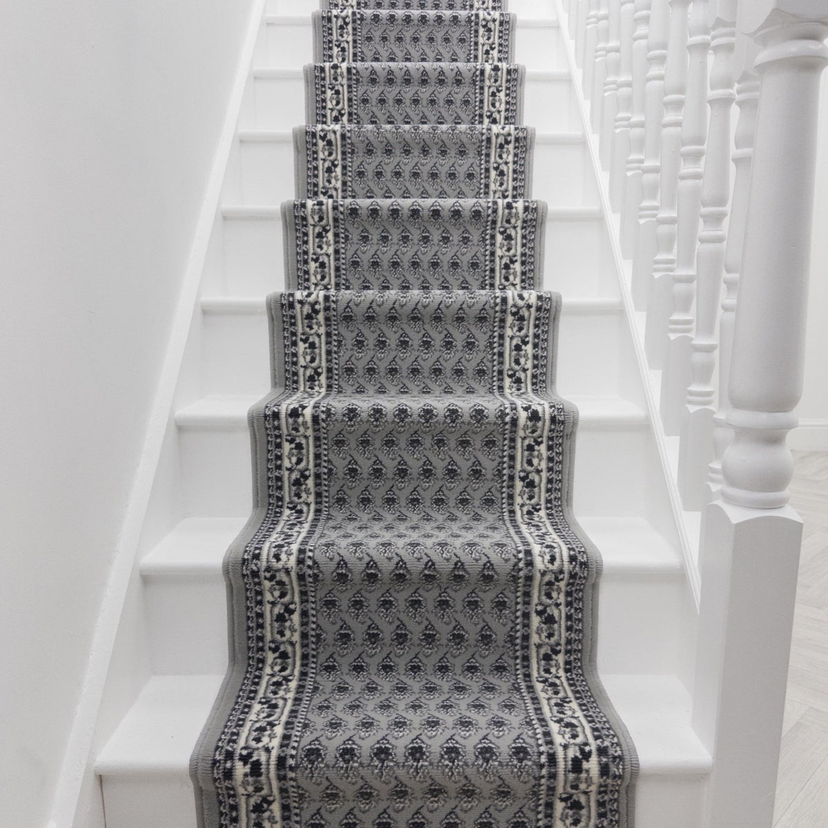 Peacock Grey Stair Runner